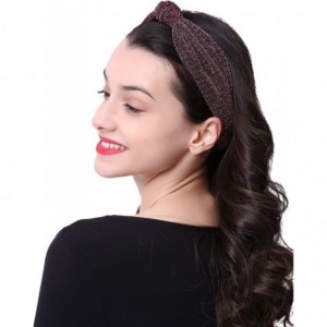 Headbands 3 Pack Fashion Headband for women Adjustable Stretchy Boho Criss Cross Vintage Hairband - Pink - CT18C37444X $18.20