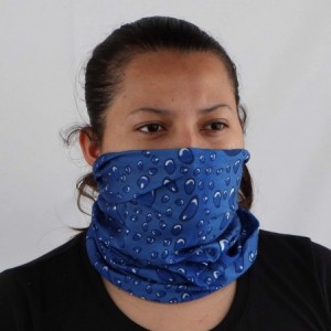 Balaclavas Seamless Face Mask Bandanas for Dust- Outdoors- Festivals- Sports - Blue Water - CC1996K4GKW $25.05