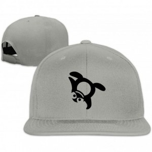 Skullies & Beanies Unisex Snapback Adjustable Truck Cap Sports Travel Hat Natural- Funny Penguin Baseball Flat Hat - Black - ...