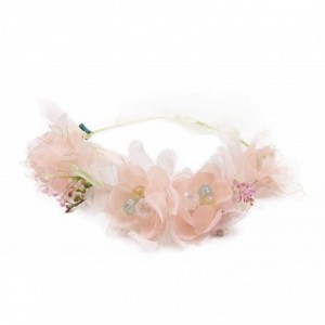 Headbands Flower Garland Crown Wreath Boho Floral Headband Halo Headpiece with Adjustable Ribbon for Wedding Party (4) - 4 - ...