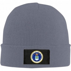 Skullies & Beanies US Air Force Unisex Warm Winter Hat Knit Beanie Skull Cap Cuff Beanie Hat Winter Hats - Deep Heather - C11...