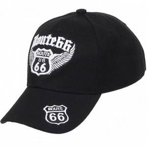 Baseball Caps Baseball Cap Route 66 Fashion Hat Headwear Bike Wing CA Casual Premium Quality - 17_up Wing - CB17YD6RR29 $29.92