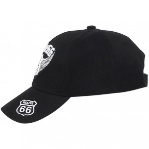 Baseball Caps Baseball Cap Route 66 Fashion Hat Headwear Bike Wing CA Casual Premium Quality - 17_up Wing - CB17YD6RR29 $24.82