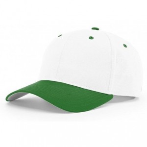 Baseball Caps 212 PRO Twill Snapback Flex Baseball HAT Blank FIT Cap - White/Kelly - CZ186ZA9XTS $18.48