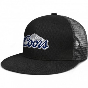 Sun Hats Coors-Light-Beer-Logo- Woman Man Adjustable Flat Bill Baseball Caps Vintage Snapbacks Trucker Hats - CL18SASWCUG $36.69