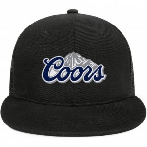 Sun Hats Coors-Light-Beer-Logo- Woman Man Adjustable Flat Bill Baseball Caps Vintage Snapbacks Trucker Hats - CL18SASWCUG $34.60