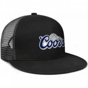 Sun Hats Coors-Light-Beer-Logo- Woman Man Adjustable Flat Bill Baseball Caps Vintage Snapbacks Trucker Hats - CL18SASWCUG $34.60
