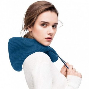 Balaclavas Balaclava Hood hat Windproof Soft Cashmere Fleece Knitted Ski Face Mask for Men Women Children - Peacock Blue - C0...