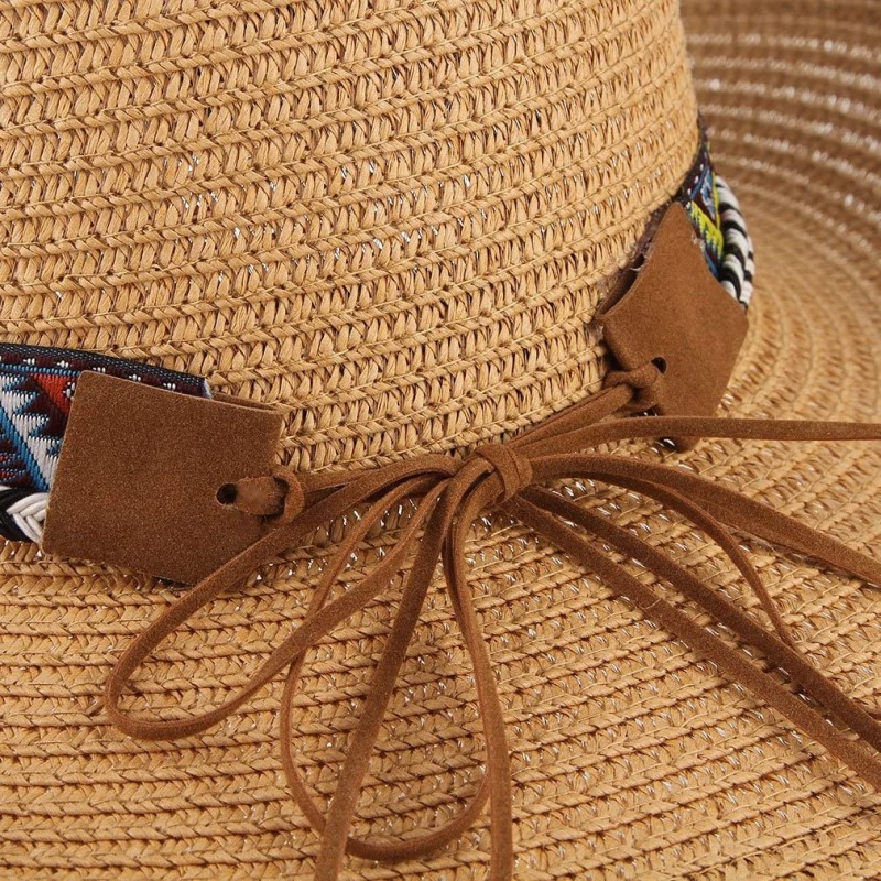 Cowboy Hat Western Style Cowboy Straw Hat Shapesble Brim Band & Pendant ...
