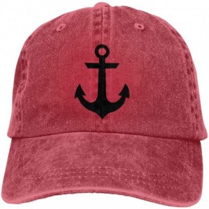 Baseball Caps Denim Cap Nautical Anchor Baseball Dad Cap Classic Adjustable Sports for Men Women Hat - CC18YG9LGCL $24.39