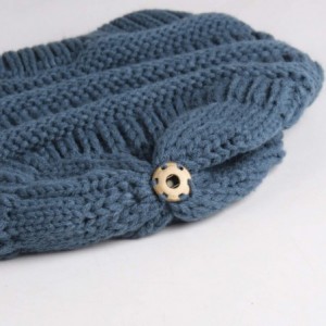 Skullies & Beanies Womens Winter Knit Slouchy Beanie Hat Warm Skull Ski Cap Faux Fur Pom Pom Hats for Women - CD18UCLU0LH $25.26