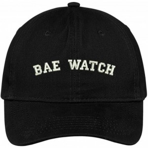 Baseball Caps Bae Watch Embroidered Brushed Cotton Dad Hat Cap - Black - CW17YHHG093 $34.25