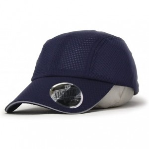 Baseball Caps Plain Pro Cool Mesh Low Profile Adjustable Baseball Cap - Cycling Navy - C3186D3TX38 $19.11