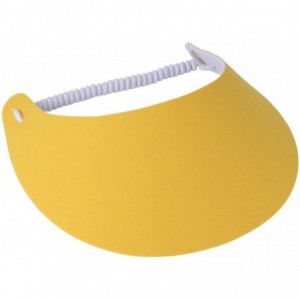 Visors Sunvisor- Available in Beautiful Solid Colors- Perfect for The Summer! - Yellow - CV11ZG5DDKF $26.80