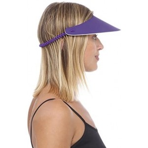 Visors Sunvisor- Available in Beautiful Solid Colors- Perfect for The Summer! - Yellow - CV11ZG5DDKF $30.97