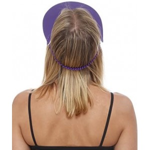 Visors Sunvisor- Available in Beautiful Solid Colors- Perfect for The Summer! - Yellow - CV11ZG5DDKF $30.97