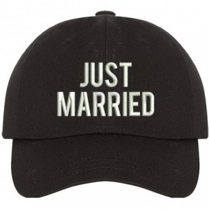 Baseball Caps Just Married Baseball Hat - Bachelor Hats - Groom Honeymoon Caps - Black - CI195WDE8IM $30.98