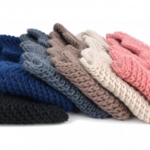 Cold Weather Headbands Winter Ear Bands for Women - Knit & Fleece Lined Head Band Styles - Brown Knotted - C218A96YE43 $21.00
