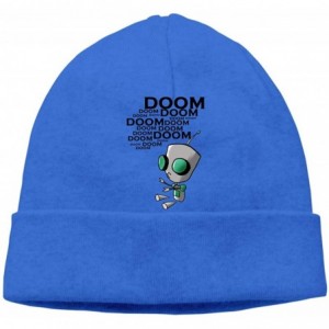 Skullies & Beanies Invader Zim Gir Doom Unisex Hat Soft Stretch Skull Cap Warm Winter Autumn - Blue - CN19423MUIH $45.66