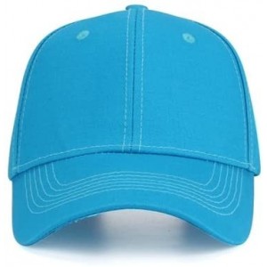 Baseball Caps Men Women Sports Hat Add Your Personalized Design Adjustable Baseball Caps - Blue - CB18G445UKR $21.31