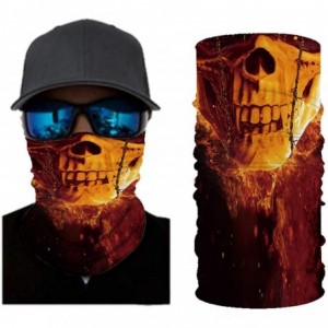 Balaclavas 4pcs 3D Print Multifunction Outdoor Headwear Face Dust Mask Cover Bandanas Magic Scarf - 4packj - CL197U2LQHX $34.23