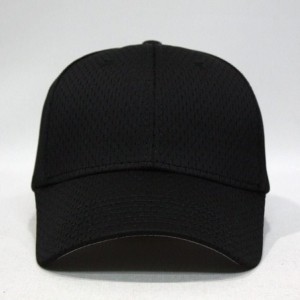 Baseball Caps Plain Pro Cool Mesh Low Profile Adjustable Baseball Cap - Black - C418I6DM9GI $25.95