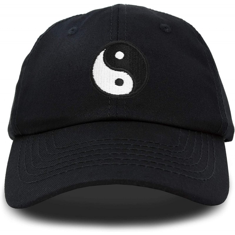Baseball Caps Ying Yang Dad Hat Baseball Cap Zen Peace Balance Philosophy - Black - CA18XI8QWK0 $23.45