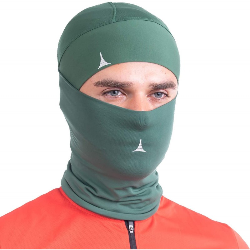 Balaclavas Balaclava Face Mask + Skull Cap Helmet Liner Anti Dust- Wind& Sports Fleece Pack - Forest Green - CO196YAAGHU $28.51