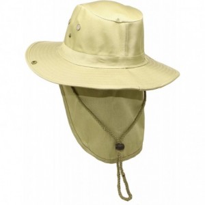 Sun Hats Bora Booney Sun Hat for Outdoor Wide Brim Cap with UPF 50+ Protection - Solid Khaki - CB18H6RX7DM $23.35