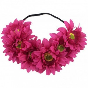 Headbands Sunflower crown Boho crown Sunflower headband Flower Hair Accessory - Purple - CK18QS7UKR7 $20.23