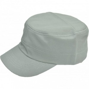 Baseball Caps Vintage Army Military Cadet Hat Unisex - Silver - CT184L4QT08 $17.67
