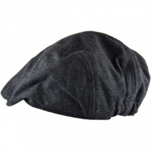 Newsboy Caps Men's Classic Herringbone Tweed Wool Blend Newsboy Ivy Hat (Large/X-Large- Charcoal) - Charcoal - CR18EGQQ494 $2...