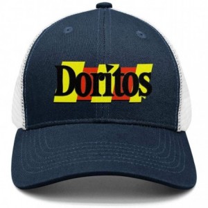 Baseball Caps Men/Women Print Classic Doritos-Corn-Flake-Logo- Outdoor Mesh Trucker Cap - Navy-blue-21 - C618QTESHNT $32.55
