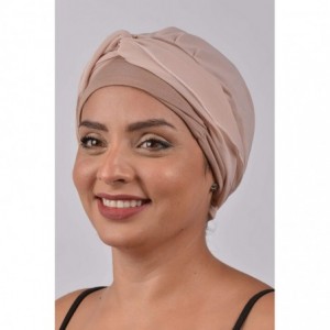 Headbands Turban Cancer Headwear Chemo Bamboo for Women Head Wrap Scarf Chemotherapy Hat - Beige - CF18Z3EIKH5 $31.45