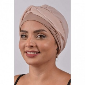 Headbands Turban Cancer Headwear Chemo Bamboo for Women Head Wrap Scarf Chemotherapy Hat - Beige - CF18Z3EIKH5 $26.45