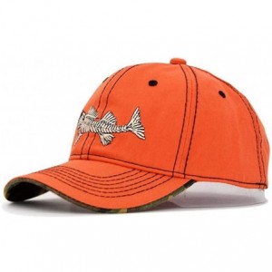 Baseball Caps Outdoors Mountains Fishing Embroidery Baseball-Cap Trucker-Hat - Orange - CO18L3Y6K4I $18.73