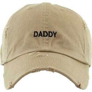 Baseball Caps Good Vibes Only Heart Breaker Daddy Dad Hat Baseball Cap Polo Style Adjustable Cotton - (9.4) Khaki Daddy Vinta...