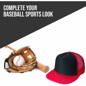 Baseball Caps 2 Packs Baseball Caps Blank Trucker Hats Summer Mesh Cap Flat Bill or Chambray Hats (2 for Price of 1) - C118KR...