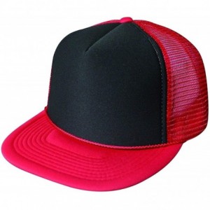 Baseball Caps 2 Packs Baseball Caps Blank Trucker Hats Summer Mesh Cap Flat Bill or Chambray Hats (2 for Price of 1) - C118KR...