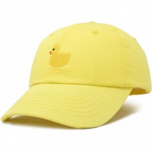 Baseball Caps Cute Ducky Soft Baseball Cap Dad Hat - M / L / Xl - Minion Yellow - CL18LYIGM7T $23.05