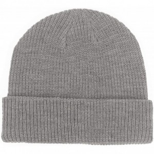 Skullies & Beanies Beanie for Women and Men Unisex Warm Winter Hats Acrylic Knit Cuff Skull Cap Daily Beanie Hat - Light Grey...
