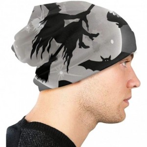 Skullies & Beanies Unisex Comfortable Slouchy Beanie Hat Stretchy Baggy Skull Cap - Flying Witch - CI18AMSHQ9E $34.51