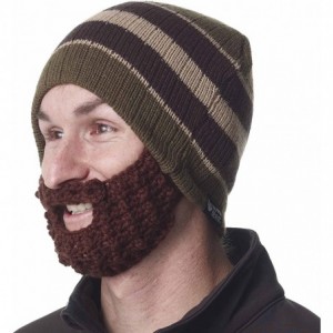 Skullies & Beanies Original Beard Hat - Olive- Red- or Blue Stripes - Green - CO186WENSDY $78.52