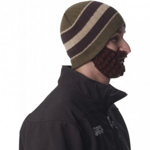 Skullies & Beanies Original Beard Hat - Olive- Red- or Blue Stripes - Green - CO186WENSDY $67.94