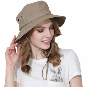 Sun Hats Unisex Outdoor Lightweight Breathable Waterproof Bucket Wide Brim Hat - UPF 50+ Sun Protection Sun Hats Shade - C818...