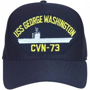 Baseball Caps USS George Washington CVN-73 Baseball Cap. Navy Blue. Made in USA - CQ12N5QA7PG $34.36