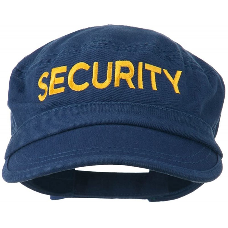 Baseball Caps Security Embroidered Enzyme Army Cap - Navy - CP11V0OEXQT $44.00