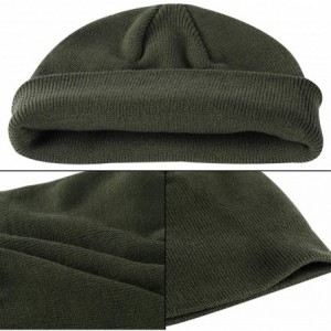 Skullies & Beanies Beanie Cap- Soft Stretch Acrylic Knit Winter Hats Warm Gifts for Men/Women/Kids - 2 Pack Midnight Navy - C...