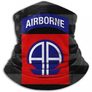 Balaclavas 82nd Airborne Division Military Logo Unisex Fleece Neck Warmer Face Warmer Neck Tube Neck Scarf Neck Gaiters - C11...