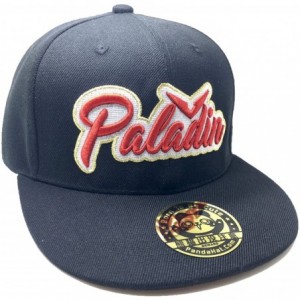 Baseball Caps Paladin Voltron Cursive 3D Puff Embroidery HAT - Red - CL18CMS4RKW $35.57